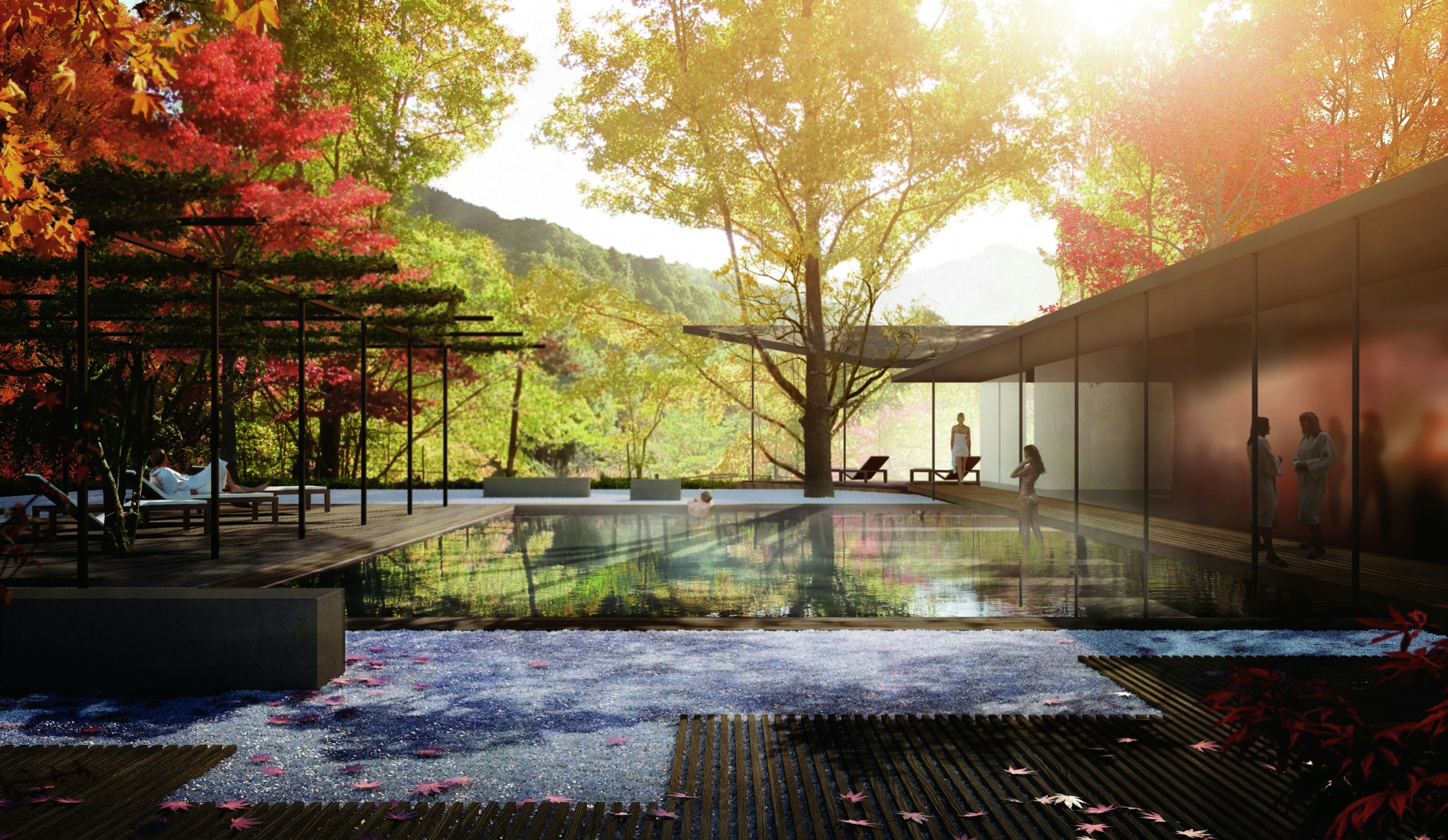 Credits: Sanders Studios Image: 00 MAIN ILLUSTRATION 2 WAKAYAMA Spa Perspective Lund Hagem